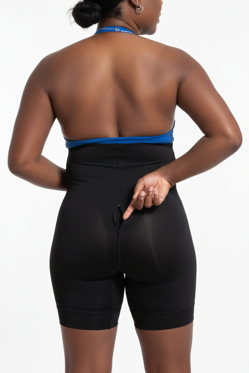 Gaine post-partum - Vue de dos avec petite ouverture